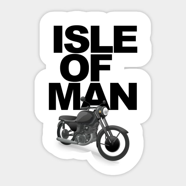 Isle of Man motorbike racer Sticker by nickemporium1